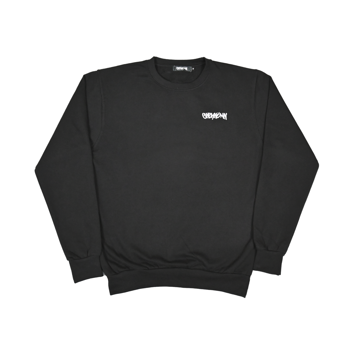 Black Crew-Neck Jumper