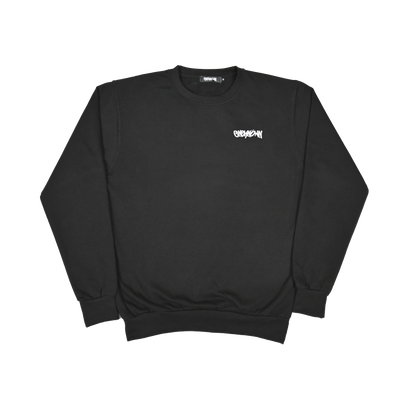 Black Crew-Neck Jumper