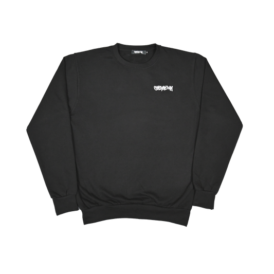 Black Crew-Neck Jumper